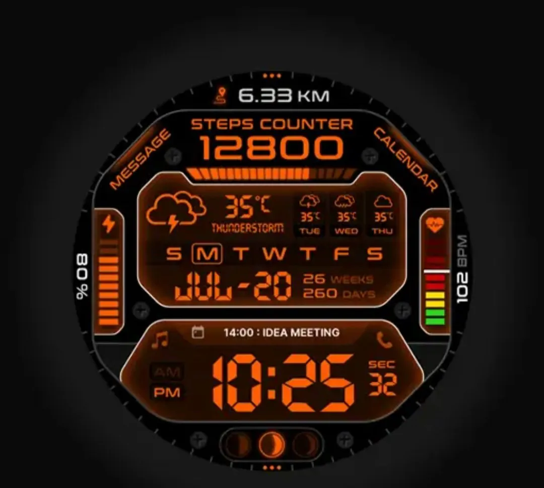 [WearOS] mặt đồng hồ kỹ thuật số samwatch signature và 2 loại khác (miễn phí) (miễn phí vận chuyển)
