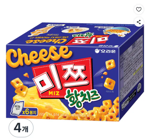 1.png [Coupang] Phô mai Orion Mitsu Yellow 6p, 222g, 4 miếng (13,440 won) (Wow miễn phí)