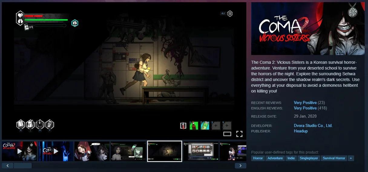 1.png [Steam] The Coma 2: Vicious Sisters (GIẢM GIÁ -90%) (1.650 won) (Miễn phí)