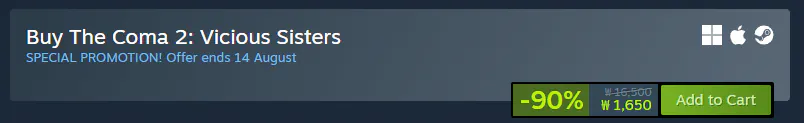 2.png [Steam] The Coma 2: Vicious Sisters (GIẢM GIÁ -90%) (1.650 won) (Miễn phí)
