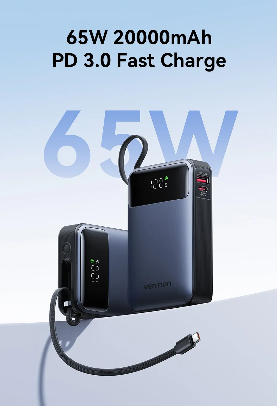 Sd64a05c4a63240c5a2a047d2ccd48a006.jpg [Ali] Sạc dự phòng Vention 65W 20000mAh phụ trợ pin (34.368 won) (miễn phí)