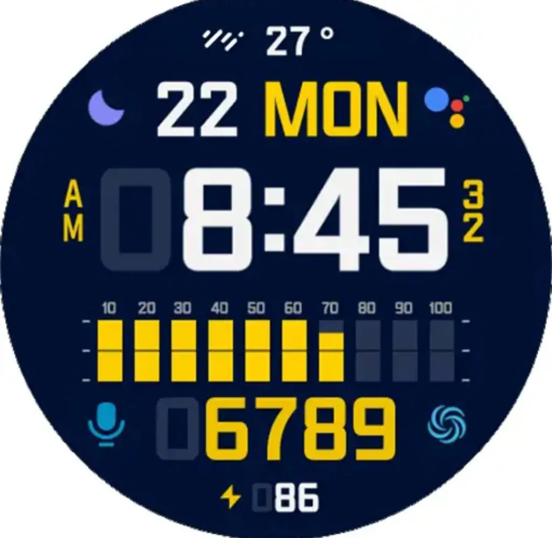 [WearOS] mặt đồng hồ hmk digi 272 và 5 loại khác (miễn phí) (miễn phí vận chuyển)