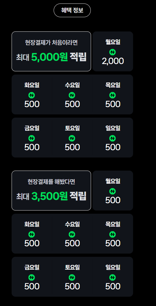 Chụp màn hình 2026-08-18 175930.png [Naver Pay] Tiết kiệm 50% Mammoth Coffee + Naver Sự kiện thanh toán (khác nhau) (miễn phí) cho đến ngày 31 tháng 8
