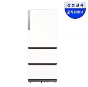 삼성전자 삼성 비스포크 김치냉장고 RQ33DG71J2EW 3도어 김치플러스 스탠드 328L 화이트