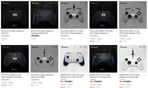 [네이버] 레이저 wolverine v2 pro ps5ver 게임패드 블랙/화이트