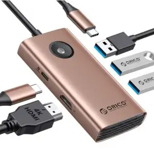 오리코 C타입 5IN1 멀티포트 허브 PD60W 충전 HDMI 4K