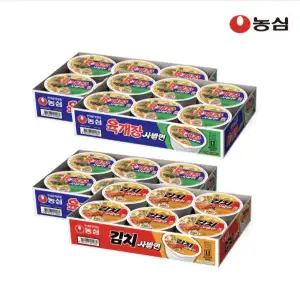농심 육사김사세트2 (육개장사발면18입 + 김치사발면6입)