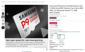 [아마존] Samsung P9 Express microSD 512GB