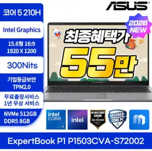 (가성비 사무용 노트북) ASUS ExpertBook P1 P1503CVA-S72002