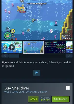 [스팀] ShellDiver -25% OFF