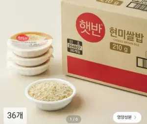 햇반 현미밥 210gX36개 외 왕교자