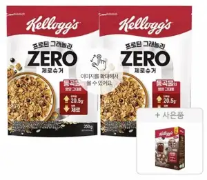 켈로그 프로틴 그래놀라 제로슈거 350g, 2개 + 첵스 120g