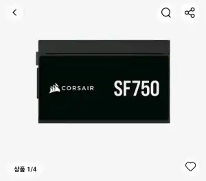커세어 CORSAIR SF750 ETA 플래티넘 ATX3.1 대원씨티에스