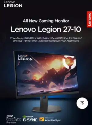 레노버 모니터 (27인치 FHD IPS 240Hz AS3년 게이밍 모니터)