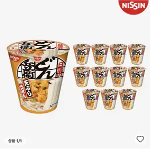 [알리] 닛신 돈베이 템푸라·키츠네 유부 우동 12개 (코인할인)