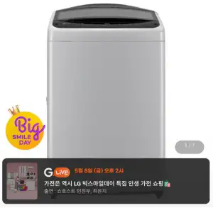 LG  T17DX3 통돌이 세탁기 17kg DD모터