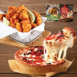 애슐리 오리지널 통살 치킨, 500g, 1개 + 시카고 딥디쉬 피자, 406g, 1개