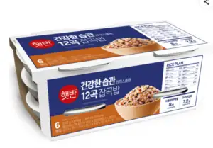 햇반 12곡잡곡밥, 210g, 6개