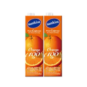 썬키스트 오렌지 100, 1L, 8개