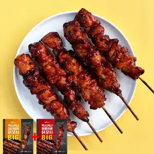 멕시카나 닭꼬치 BIG, 데리야끼, 400g, 1봉 + 매콤숯불, 450g, 1봉