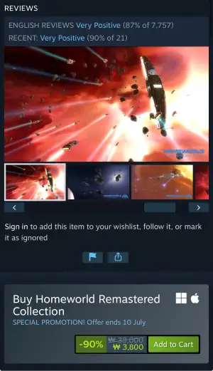 Homeworld Remastered Collection -90%