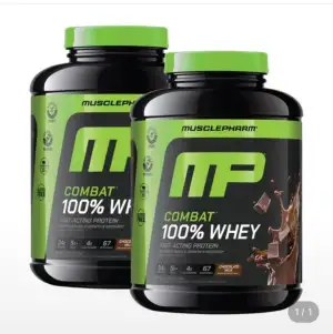 머슬팜 컴뱃 100% 웨이 초콜릿맛 2.27kg 2통