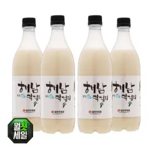 삼산주조 해남막걸리 9도 750ml*4