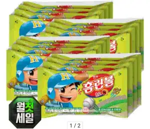 홈런볼 초코, 소금우유, 크라운산도, 쿠크다스, 연양갱, 오리온 찍먹나쵸 외