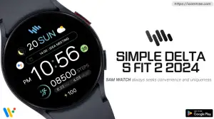 갤럭시 워치 페이스 SamWatch S Delta S FIT 2 2024 및 h1205