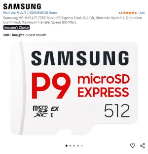 [아마존] Samsung P9 microSD Express 512GB