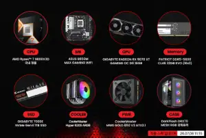 9800X3D + RX9070XT + 32G + 1TB