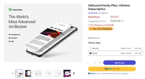 [기타] AdGuard 애드가드 광고차단 평생 플랜 (개인·패밀리)