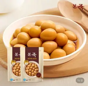본죽 메추리알장조림 1kg 4팩