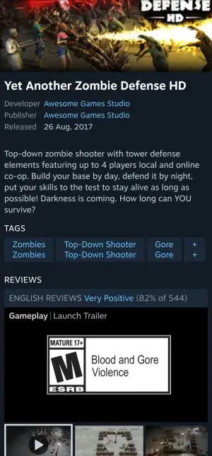 Yet Another Zombie Defense HD
