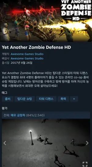 [스팀] Yet Another Zombie Defense HD
