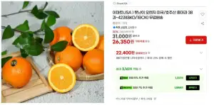 못난이 오렌지 미국/호주산 중대과 8kg