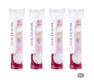 [네이버] 클레아닉 순면 원형 화장솜 120매 x 4개 (13,500원 / 무배)