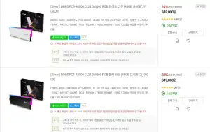 [Biwin] DDR5 CL28-6000 48GB(24GBx2) 화이트/블랙