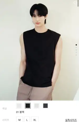 지오다노 슬리브리스 티셔츠