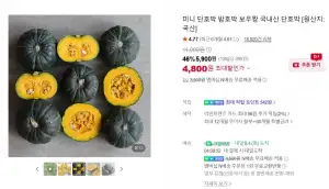 미니 단호박 밤호박 보우짱 국내산 단호박 2 kg