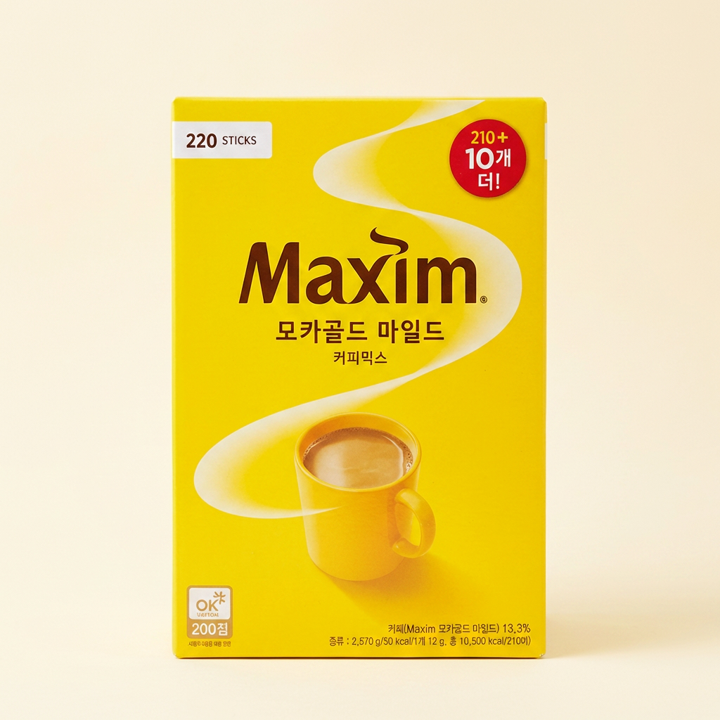Hỗn hợp cà phê nhẹ Maxim Mocha Gold, 12g, 220 miếng, 1 miếng