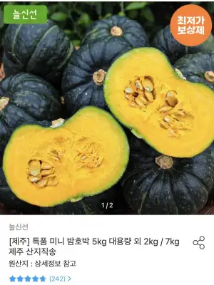 제주 특품 미니 밤호박 5kg