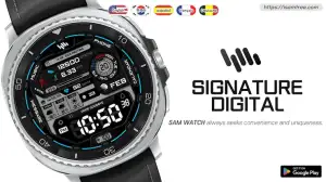 갤워치 페이스 SamWatch Signature Digital