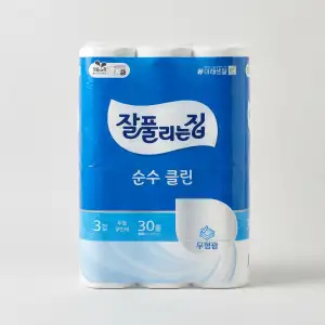 잘풀리는집 순수 클린, 3겹, 25m, 30롤, 2팩
