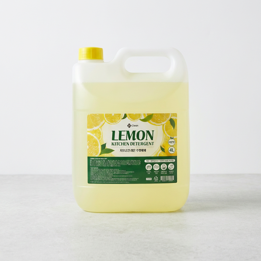 Chất tẩy rửa bát đĩa chanh Geoclean, 4L, 2 miếng