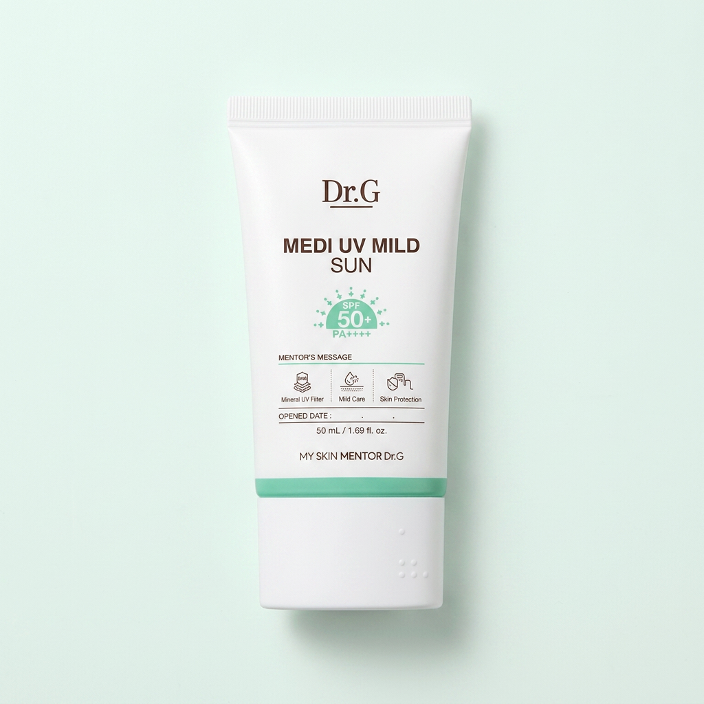 Kem chống nắng nhẹ Dr. G Medi UV, 50ml, 2 miếng