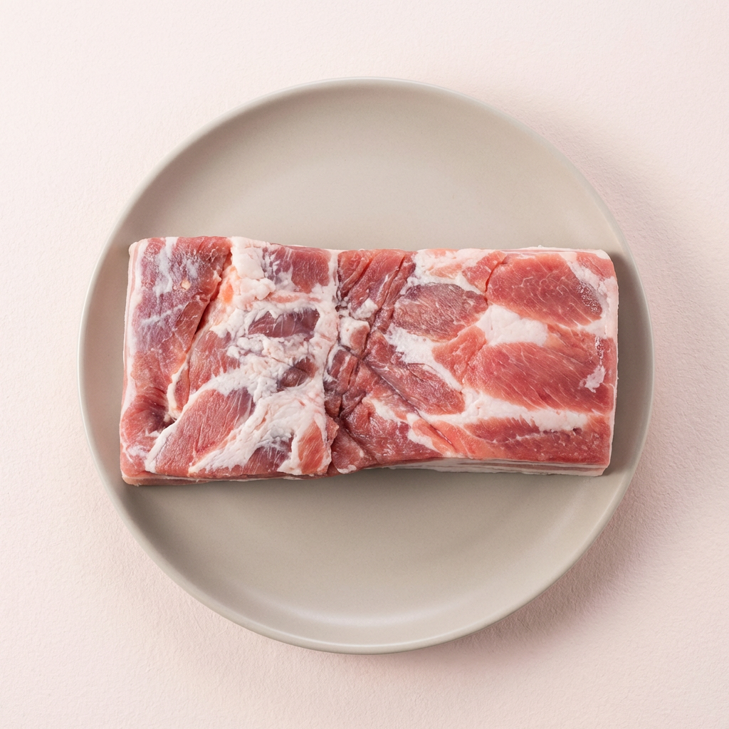 Papane Butcher Shop nguyên con bụng lợn, dành cho thịt lợn luộc, 1kg, 1 miếng