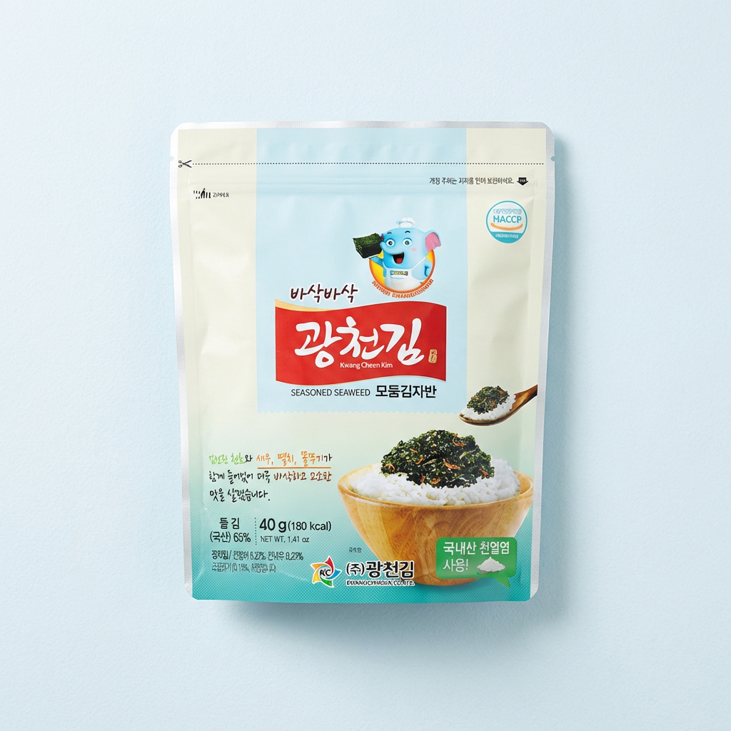 Rong biển Gwangcheon Chuối rong biển Gwangcheon các loại, 40g, 10 túi
