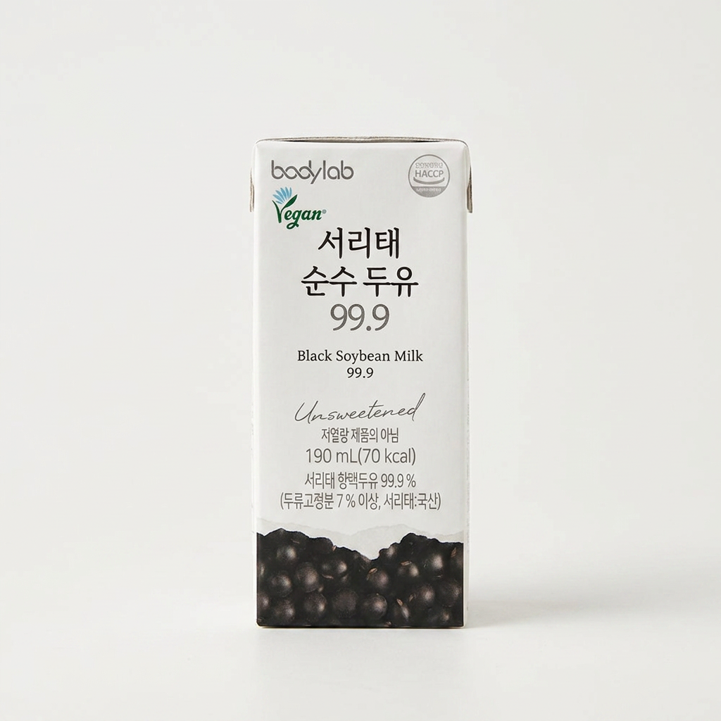 Sữa đậu nành nguyên chất Body Lab Seoritae 99,9, 190ml, 48 miếng