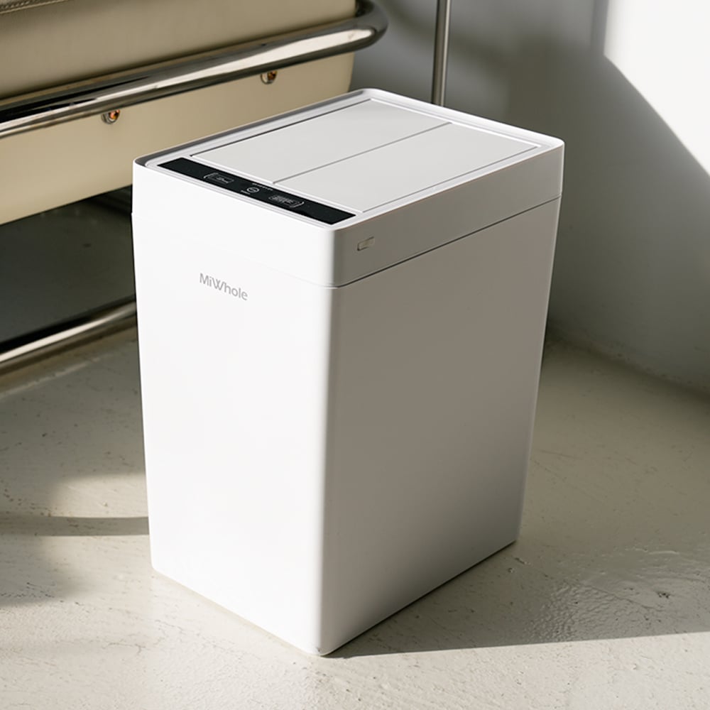 Thùng rác thông minh Mihol, MH-DB2 Eco, màu trắng, 17L, 1 chiếc